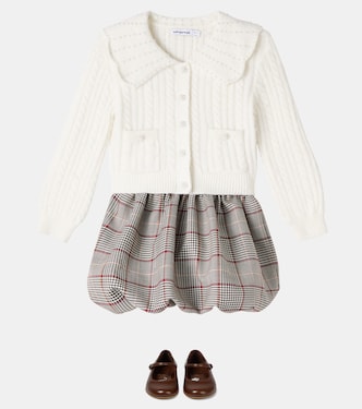 Checked bow headband | Self-Portrait Kids