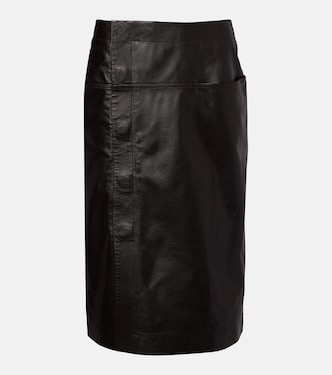 Leather midi skirt | Lemaire