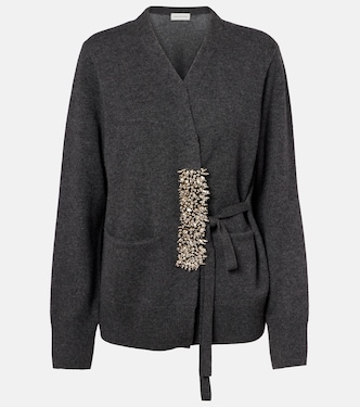 Embellished cashmere wrap cardigan | Dries Van Noten