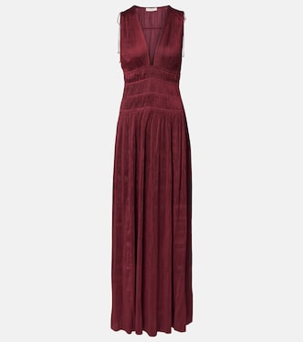 Vestido de fiesta Tasneem de satén plisado | Ulla Johnson