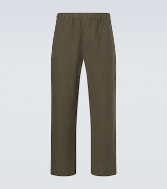 Mid-rise straight pants | Commas