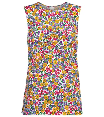 Floral cotton poplin top | Marni
