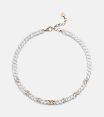 Collier chaîne Pavé Medium en or 18 ct et diamants | Shay Jewelry
