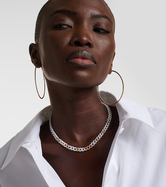 Pavé Medium 18kt gold chain necklace with diamonds | Shay Jewelry