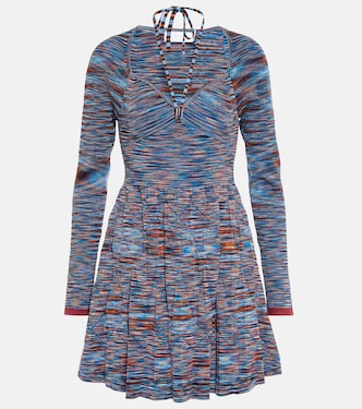 Selene space-dyed halterneck minidress | Simkhai