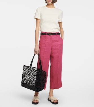 Rebecca linen cropped linen pants | 'S Max Mara