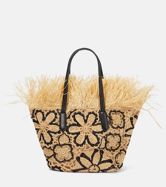 Borsa a secchiello in paglia | Oscar de la Renta