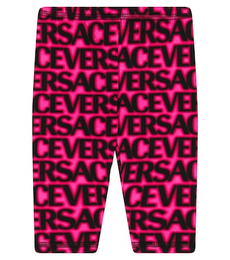 Bébé – Legging en coton mélangé à logo | Versace Kids