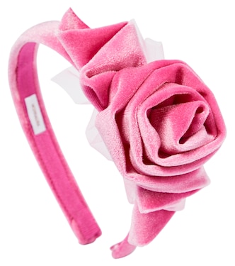 Fascia per capelli Rose in ciniglia | Monnalisa