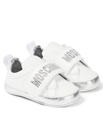 Baby - Sneakers in pelle con logo | Moschino Kids
