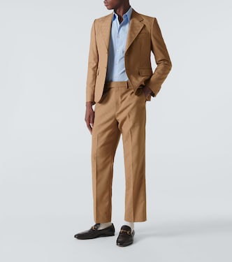 GG jacquard straight pants | Gucci
