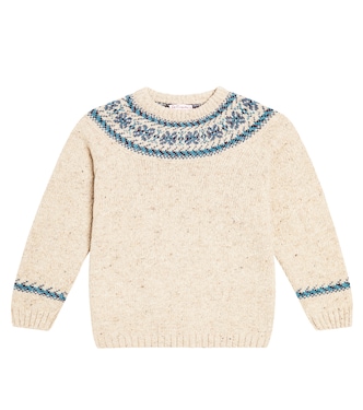Pull intarsia en laine mélangée | La Coqueta