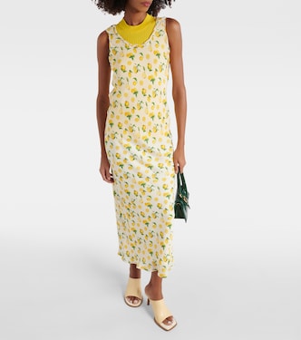 Robe longue Tonale imprimée en soie | Sportmax