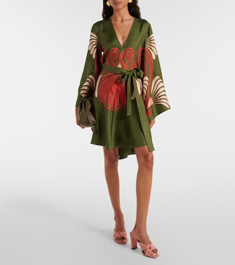 Abito corto Magnifico in twill di seta | La DoubleJ