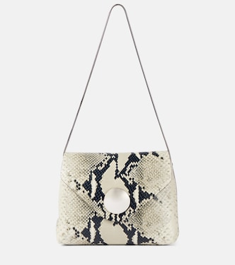 Bobbi snake-effect leather shoulder bag | Khaite