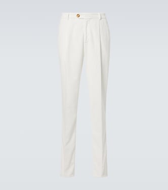 Pantalones slim de pana de algodón | Brunello Cucinelli