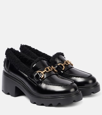 Mocassini in pelle con shearling | Tod's