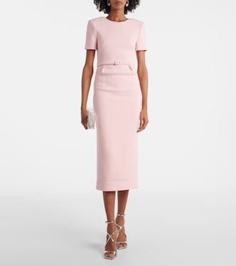 Abito midi in crêpe di lana | Roland Mouret