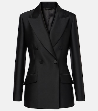Wool and silk gabardine blazer | Gucci