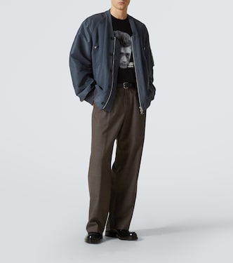 Camiseta en jersey de algodón estampado | Sacai