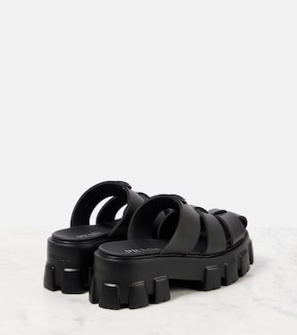Monolith platform fisherman sandals | Prada