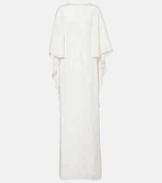 Poker cape-detail silk gown | Max Mara