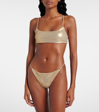 Culotte de bikini Aria métallisée | Jade Swim