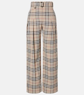 Weite Hose Burberry Check | Burberry
