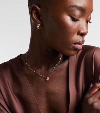 14kt gold pendant necklace with diamonds | Roxanne First