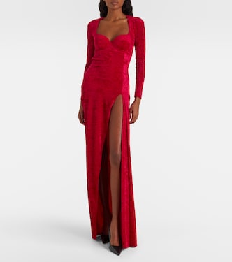 Velvet corset gown | Balenciaga