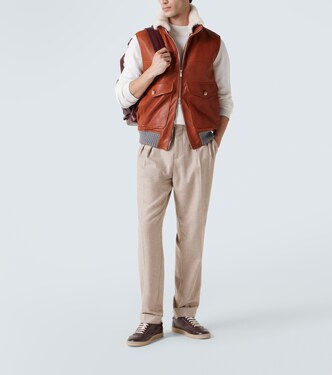 Sneakers aus Leder | Brunello Cucinelli