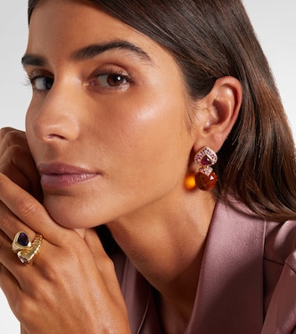 Ohrringe Acilla aus 18kt Gelbgold mit Edelsteinen | Marina B