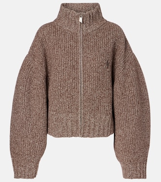 Embroidered wool and cashmere cardigan | The Attico