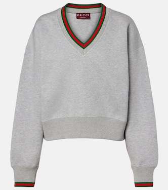 Sudadera en mezcla de algodón con Web | Gucci