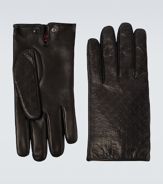 GG leather gloves | Gucci