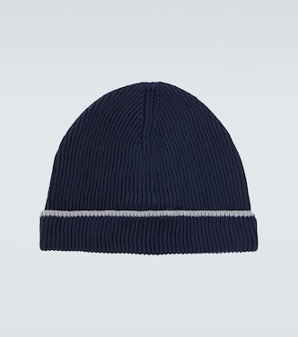 Ribbed-knit cotton beanie | Brunello Cucinelli