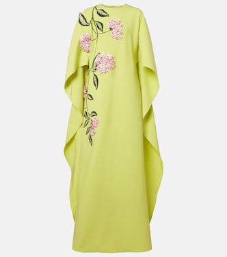 Porcelain Flower wool-blend gown | Oscar de la Renta