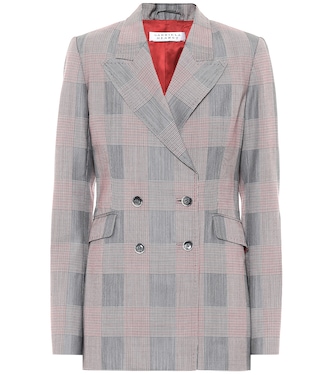 Blazer Angela a quadri in lana | Gabriela Hearst