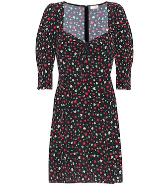 Vestido Larissa de crepé floral | Rixo