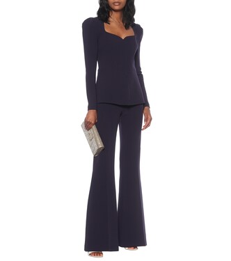 Stretch-crêpe blouse | Safiyaa