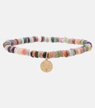 Marquis Eye Coin bracelet with 14kt gold and diamond | Sydney Evan