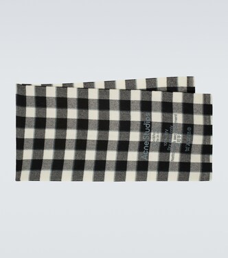 Bufanda de lana a cuadros | Acne Studios