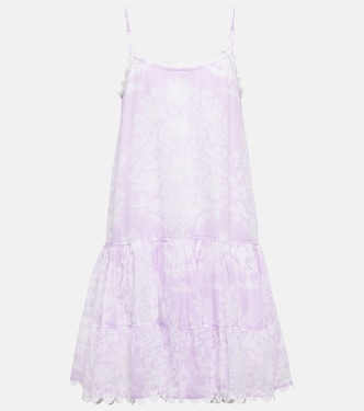 Printed cotton voile minidress | Juliet Dunn