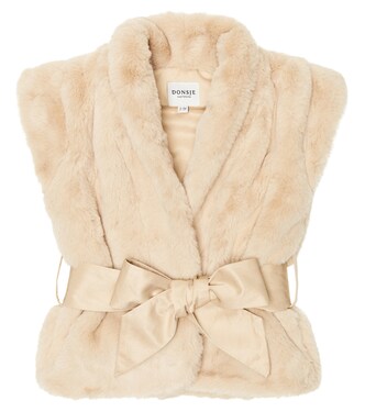 Carline faux fur vest | Donsje