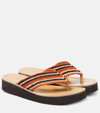 Sandali infradito Clemence in rafia | Gabriela Hearst