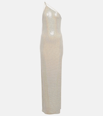 Sequined one-shoulder gown | The Sei