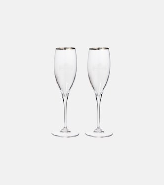 Set of two champagne flute glasses | Balenciaga