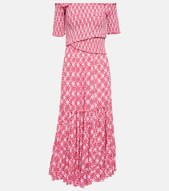 Soledad printed midi dress | Poupette St Barth