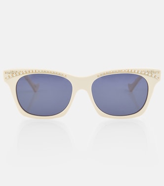 Occhiali da sole cat-eye con cristalli | Gucci
