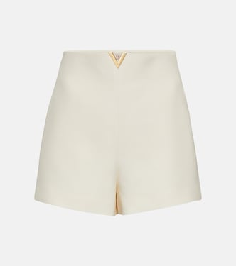 High-Rise-Shorts VGold aus Crepe Couture | Valentino